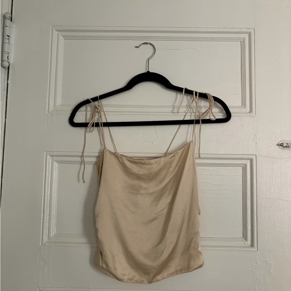 Reformation Cream Camisole Top
